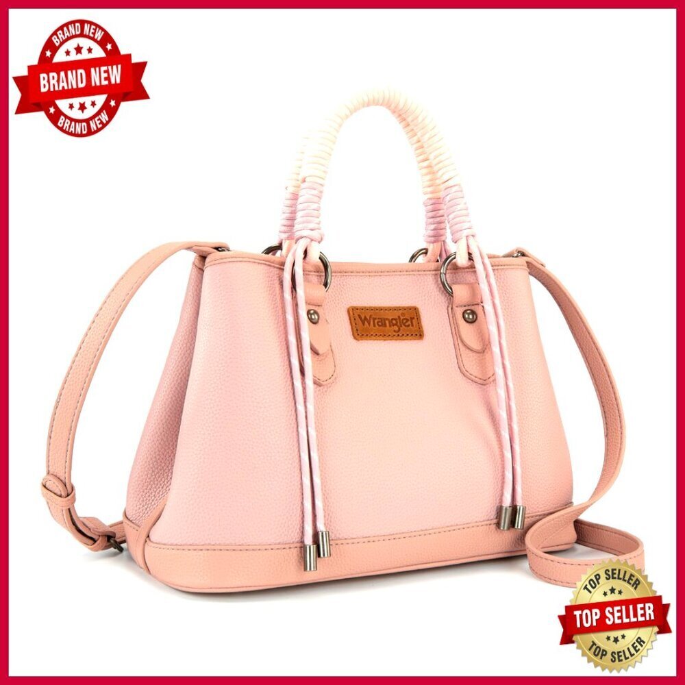 Medium Vegan Leather Tote with Braided Handle, Adjustable Crossbody Strap